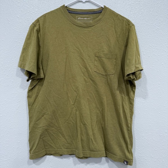 Eddie Bauer Other - Eddie Bauer Legendwash Men Medium Olive Green Short Sleeve Pocket T-Shirt Cotton